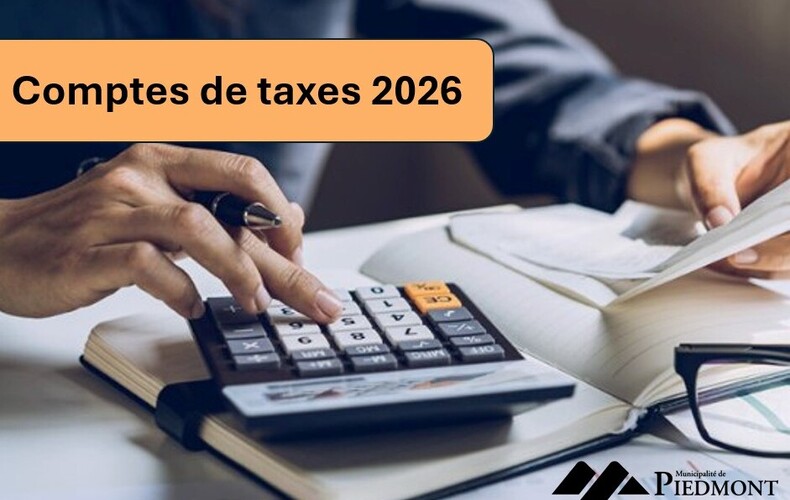 Comptes de taxes 2026