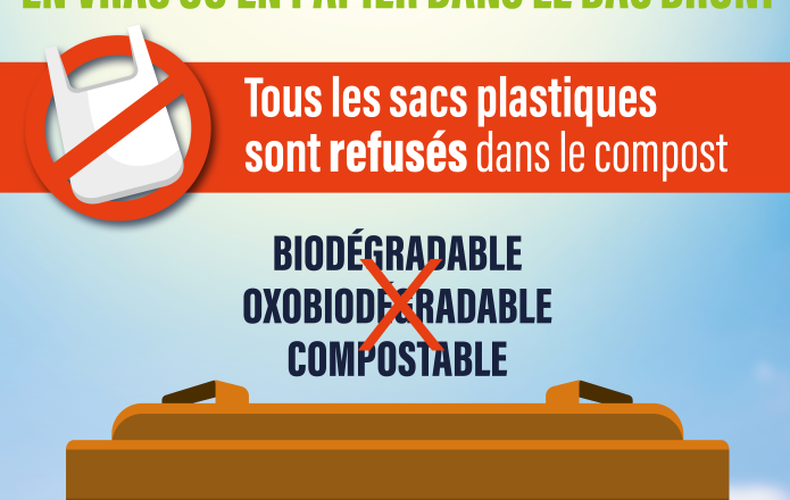 PLASTIQUE COMPOSTABLE REFUSÉ DÈS SEPTEMBRE 2024