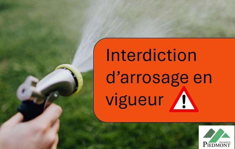 Interdiction d'arrosage