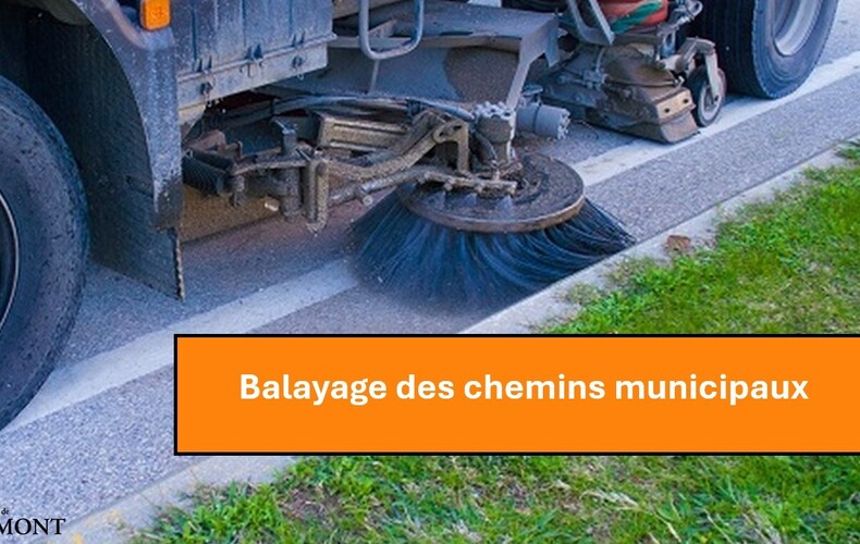 Balayage des chemin municipaux